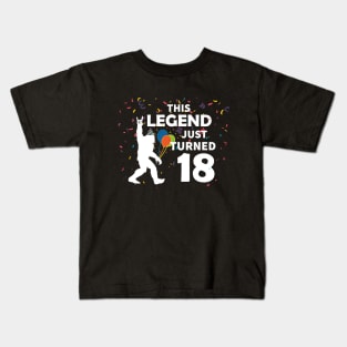 This legend just turned 18 Kids T-Shirt